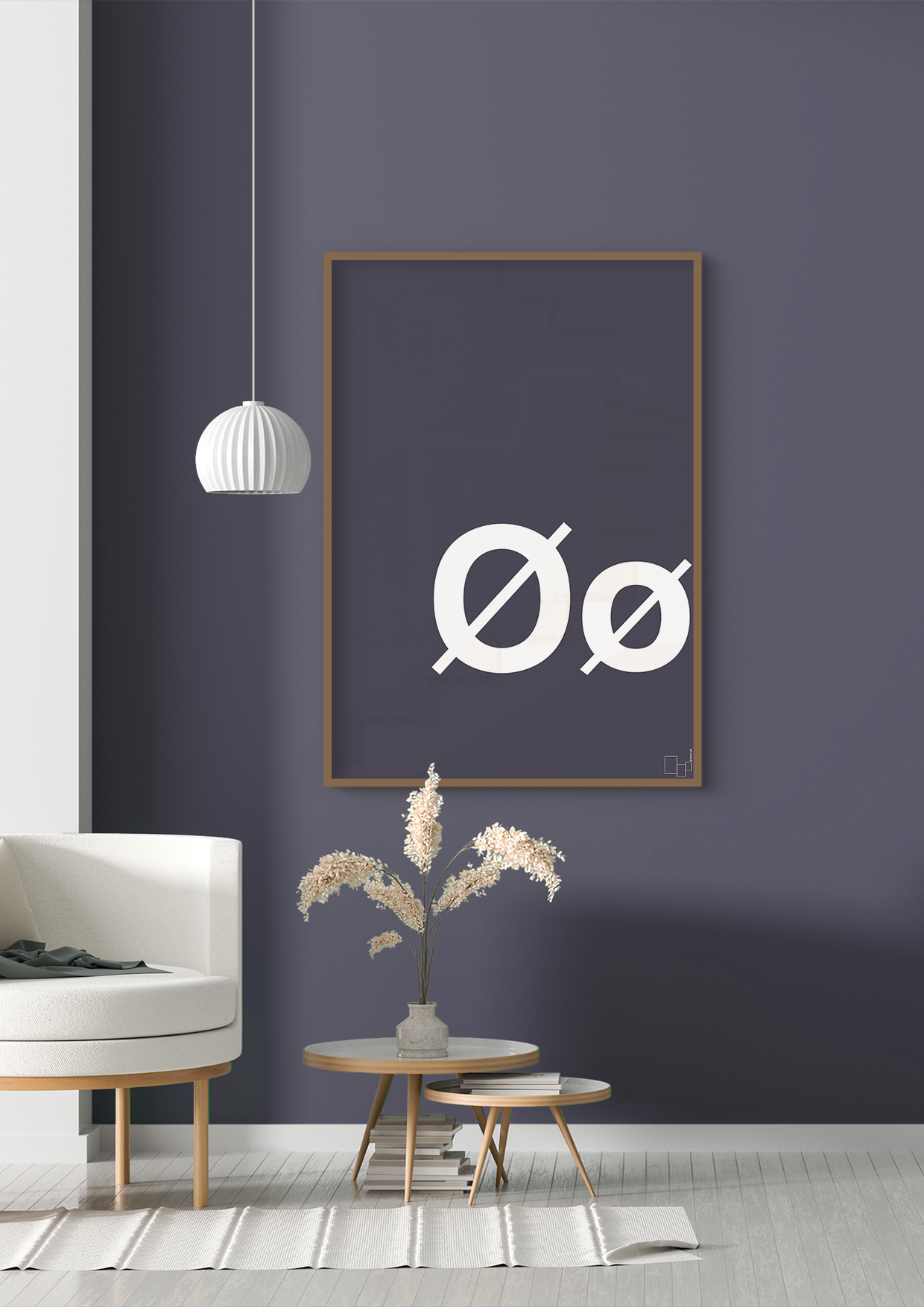 plakat: Bogstav Øø - misty forrest-Bogstaver-A1two3