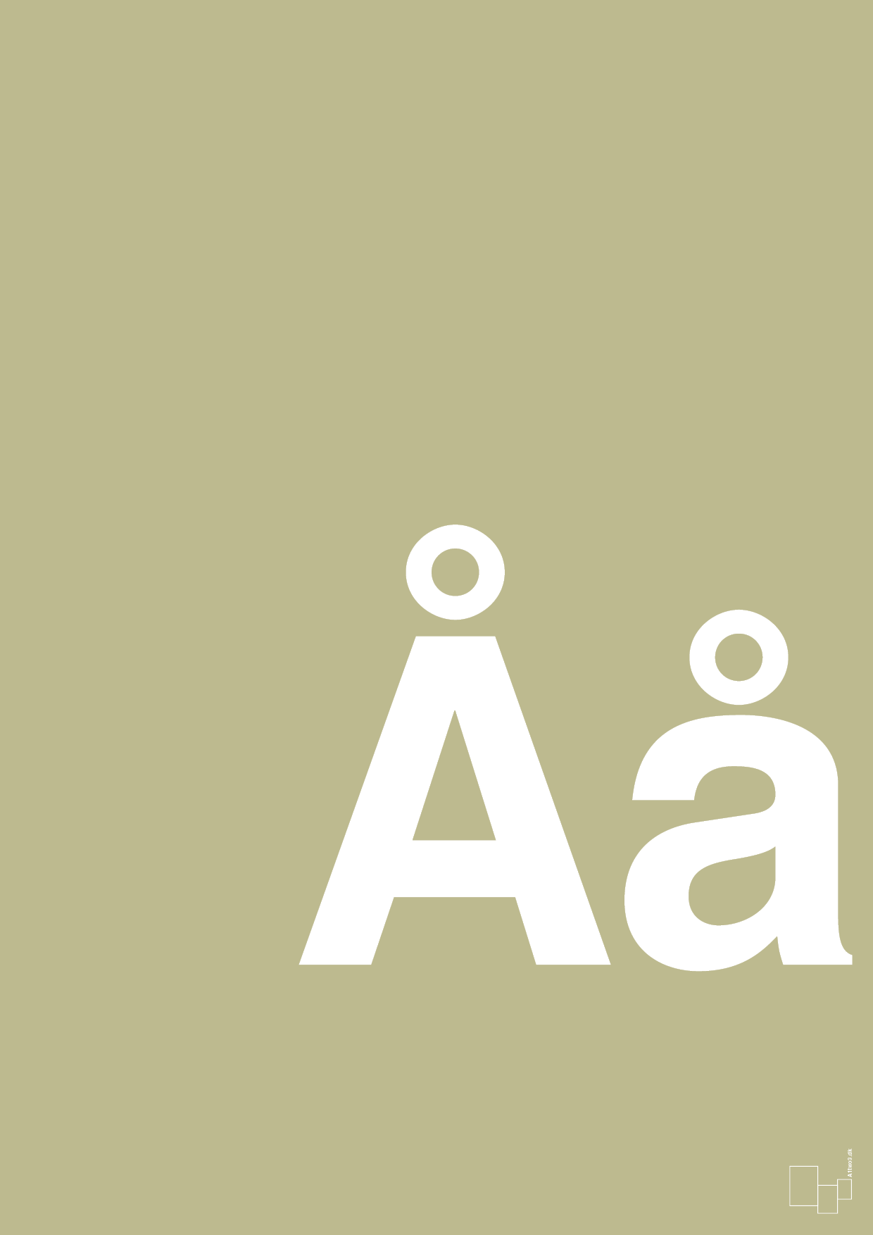 plakat: Bogstav Åå - back to nature-Bogstaver-A1two3