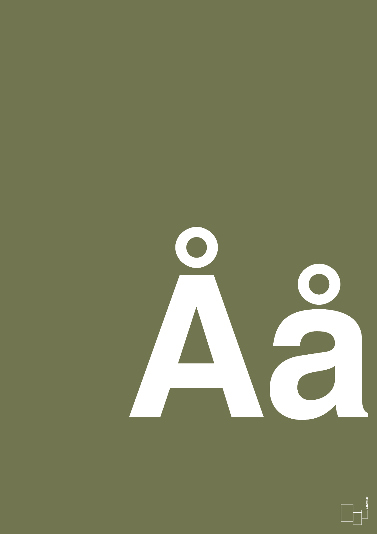 plakat: Bogstav Åå - secret meadow-Bogstaver-A1two3
