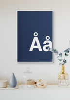plakat: Bogstav Åå - creamy mushroom-Bogstaver-A1two3