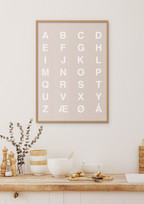 plakat: alfabet med store bogstaver - red pepper-Bogstaver-A1two3