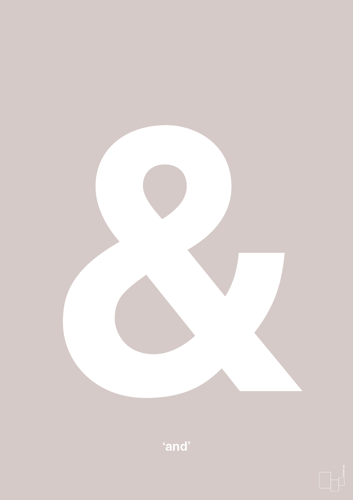 plakat: and - broken beige-Tegn-A1two3