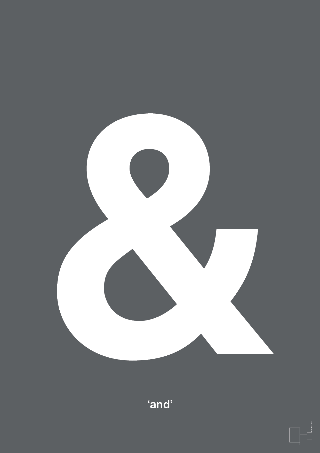 plakat: and - graphic charcoal-Tegn-A1two3