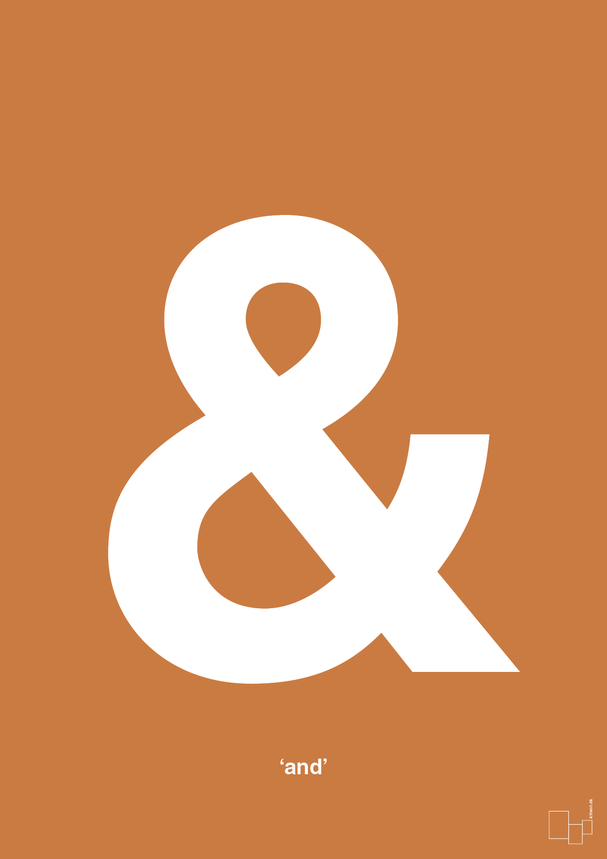 plakat: and - rumba orange-Tegn-A1two3