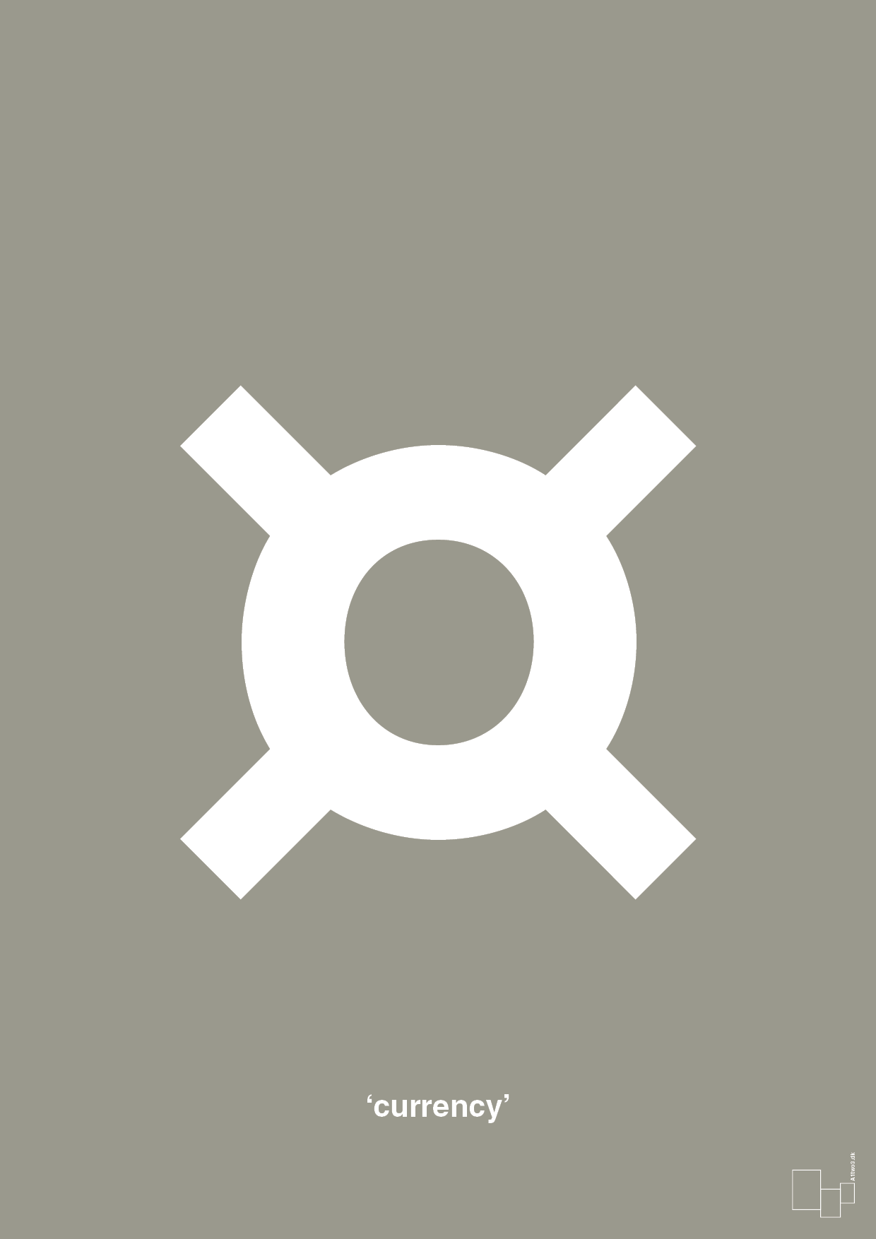 plakat: currency - battleship gray-Tegn-A1two3