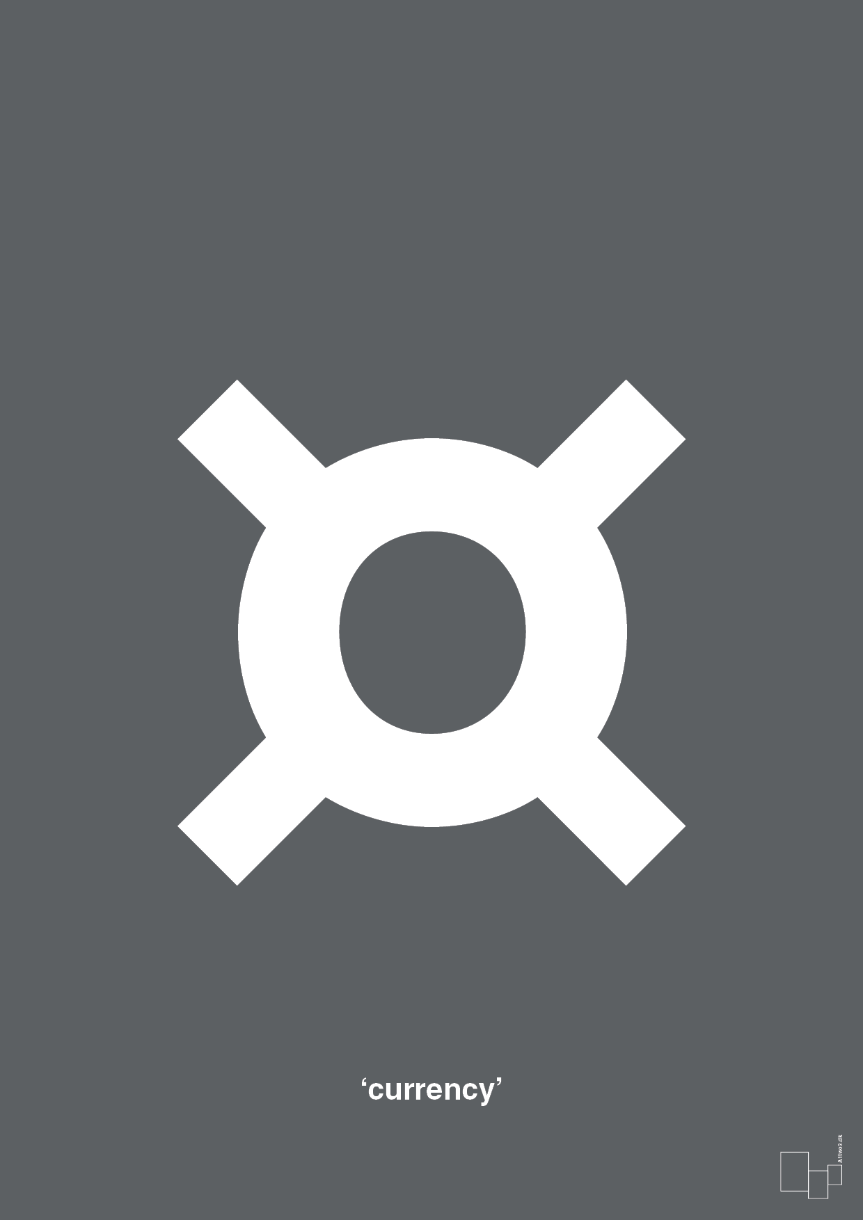 plakat: currency - graphic charcoal-Tegn-A1two3