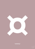 plakat: currency - light rose-Tegn-A1two3