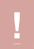 plakat: exclamation - bubble shell-Tegn-A1two3