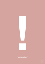 plakat: exclamation - bubble shell-Tegn-A1two3