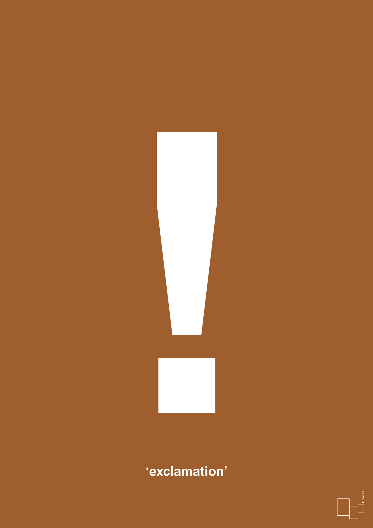 plakat: exclamation - cognac-Tegn-A1two3