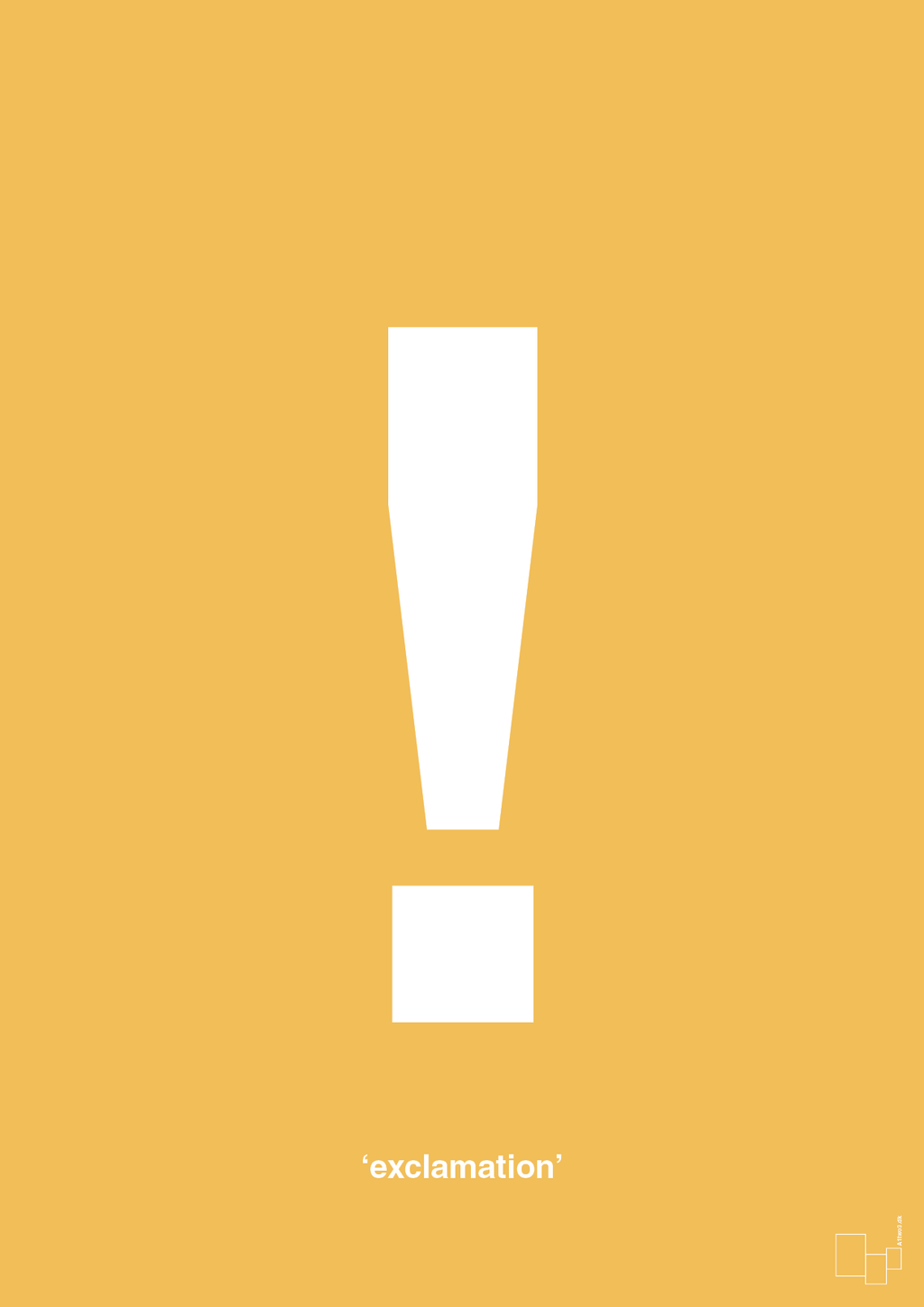 plakat: exclamation - honeycomb-Tegn-A1two3