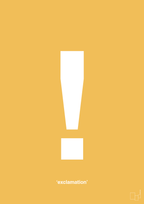 plakat: exclamation - honeycomb-Tegn-A1two3