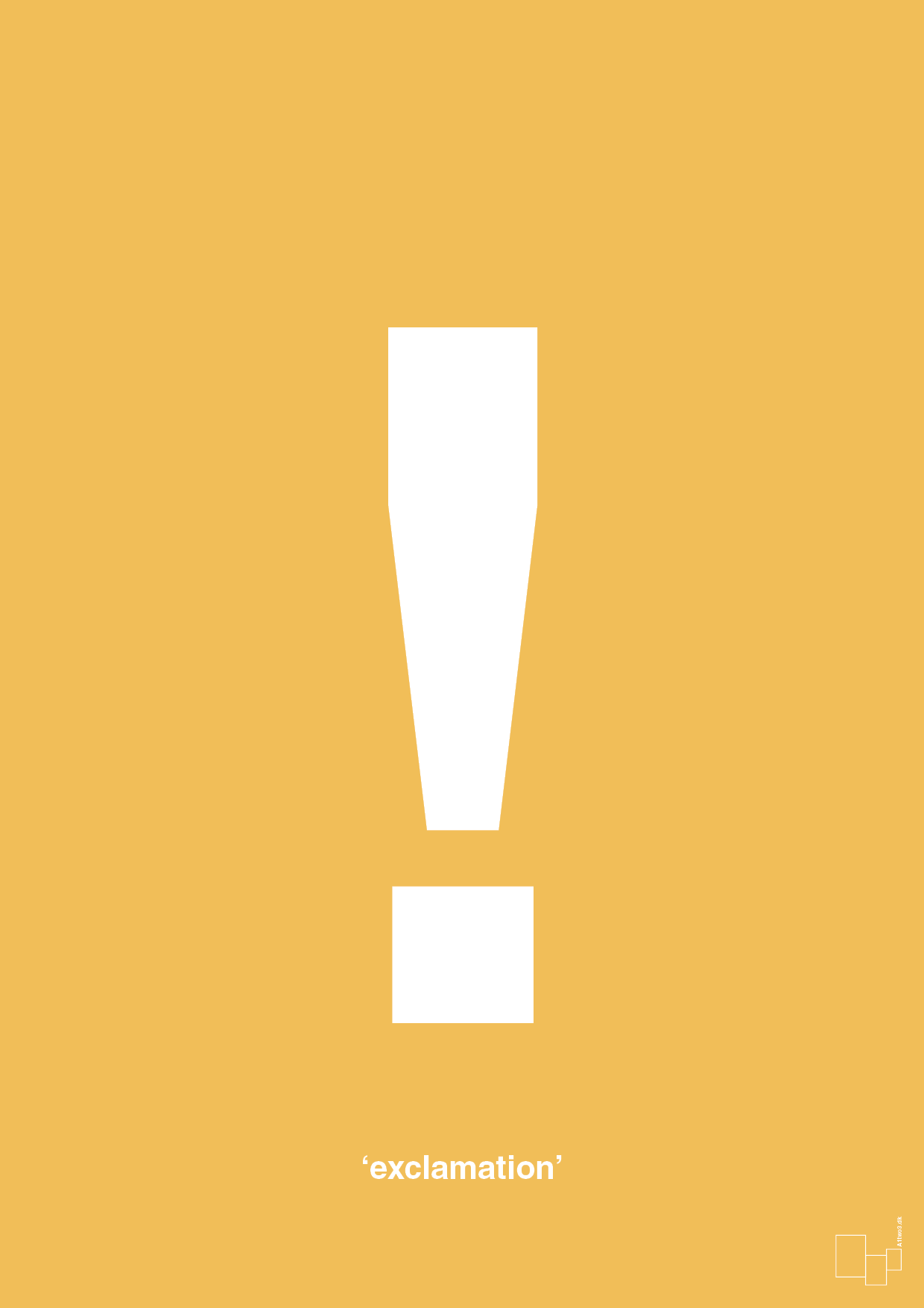 plakat: exclamation - honeycomb-Tegn-A1two3