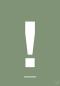 plakat: exclamation - jade-Tegn-A1two3