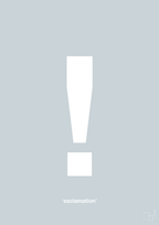 plakat: exclamation - light drizzle-Tegn-A1two3