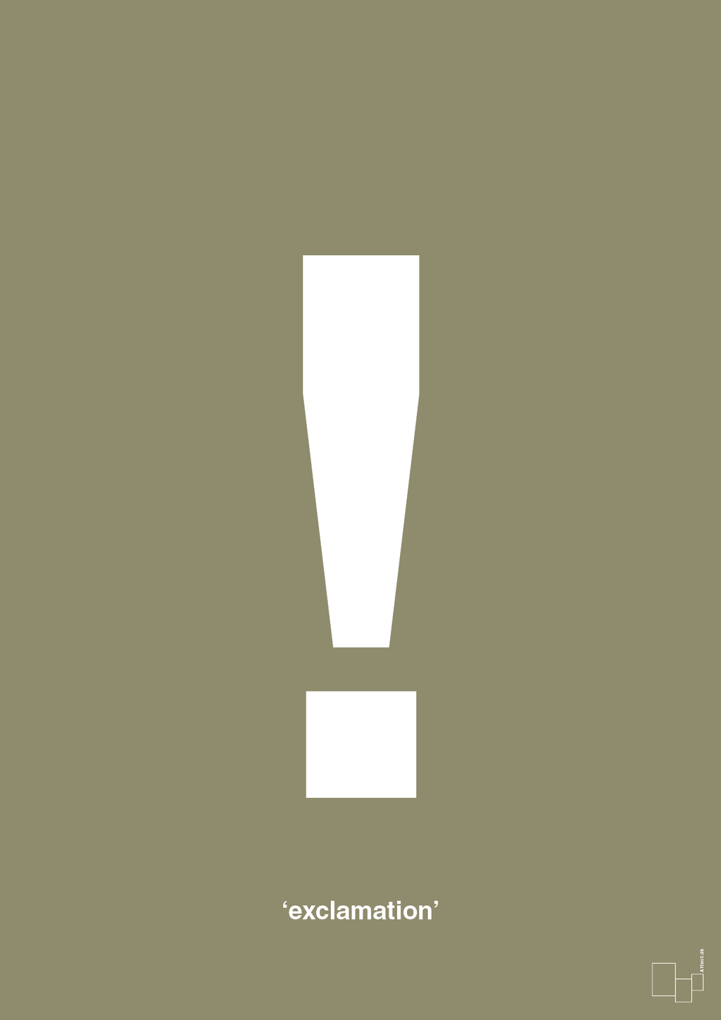 plakat: exclamation - misty forrest-Tegn-A1two3