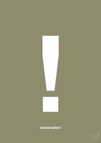plakat: exclamation - misty forrest-Tegn-A1two3