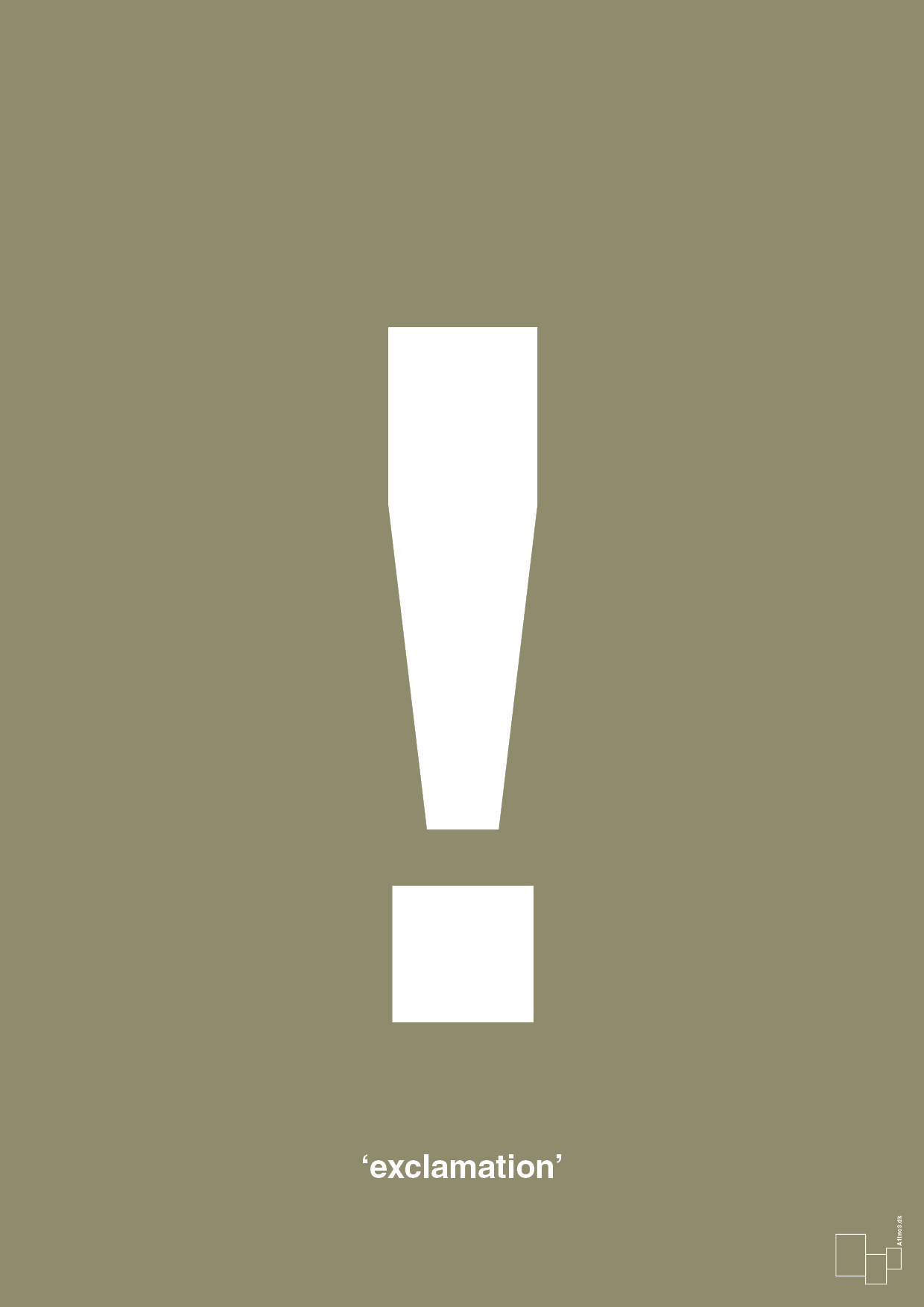 plakat: exclamation - misty forrest-Tegn-A1two3