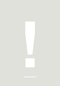 plakat: exclamation - painters white-Tegn-A1two3