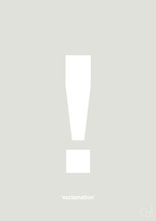 plakat: exclamation - painters white-Tegn-A1two3