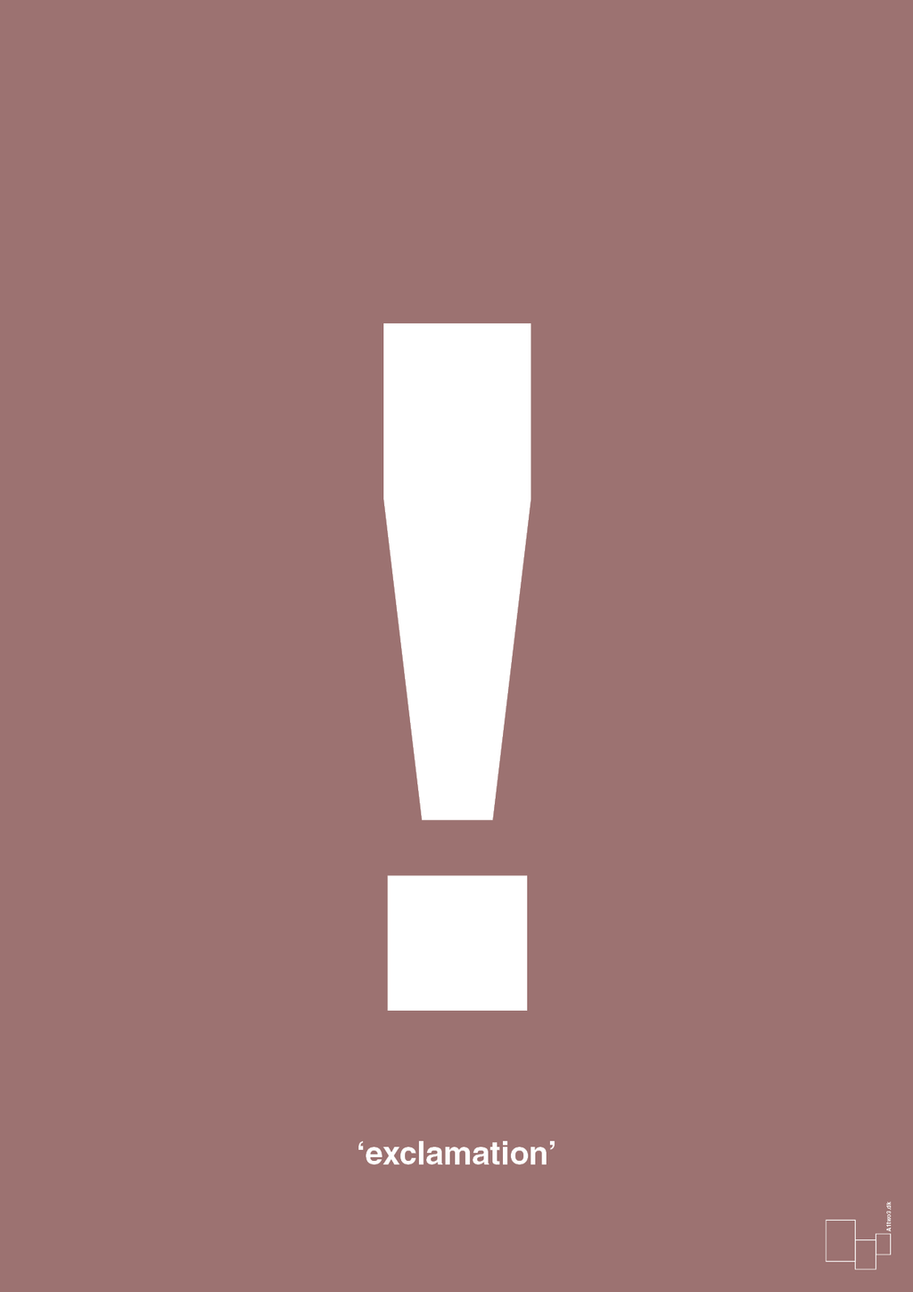 plakat: exclamation - plum-Tegn-A1two3