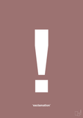 plakat: exclamation - plum-Tegn-A1two3