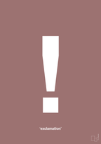plakat: exclamation - plum-Tegn-A1two3