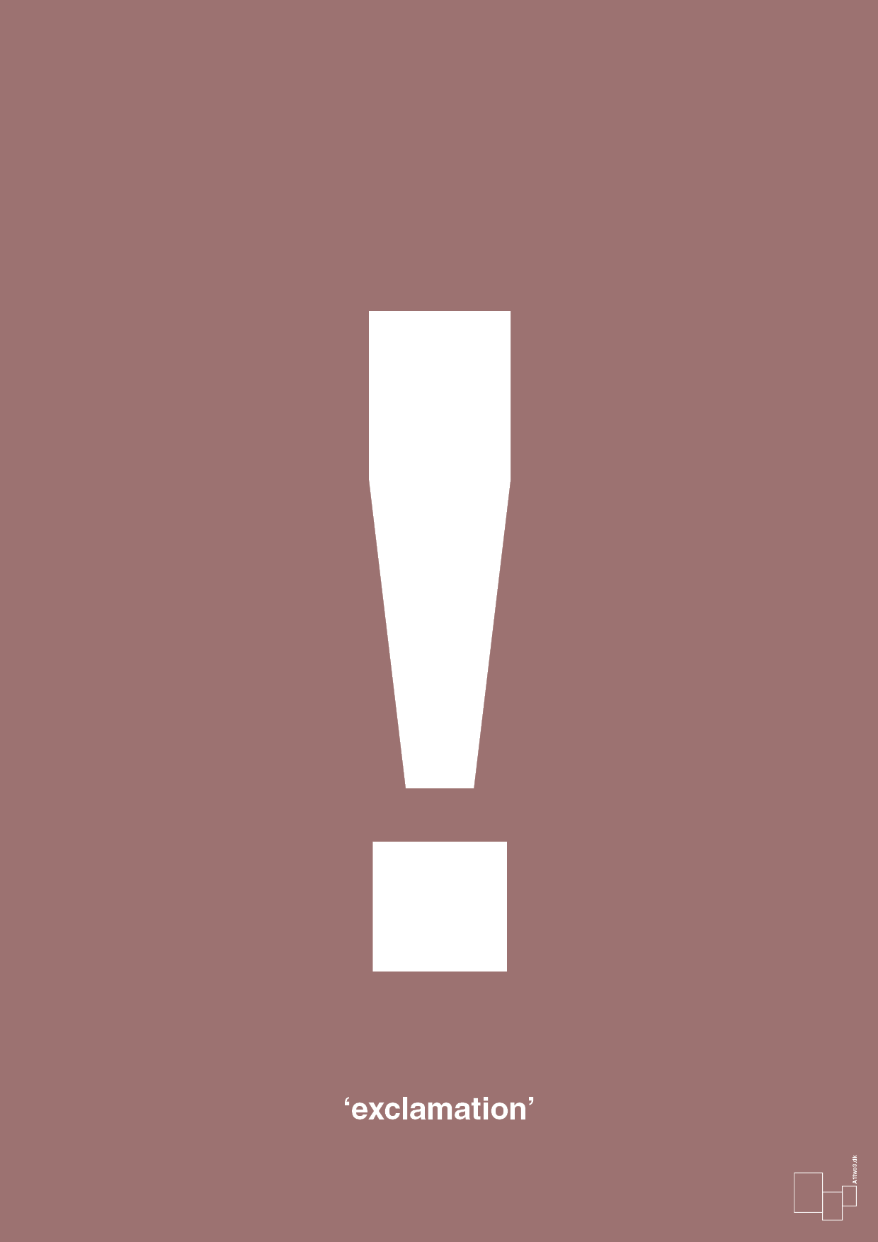 plakat: exclamation - plum-Tegn-A1two3