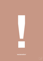 plakat: exclamation - powder-Tegn-A1two3