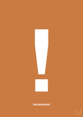 plakat: exclamation - rumba orange-Tegn-A1two3