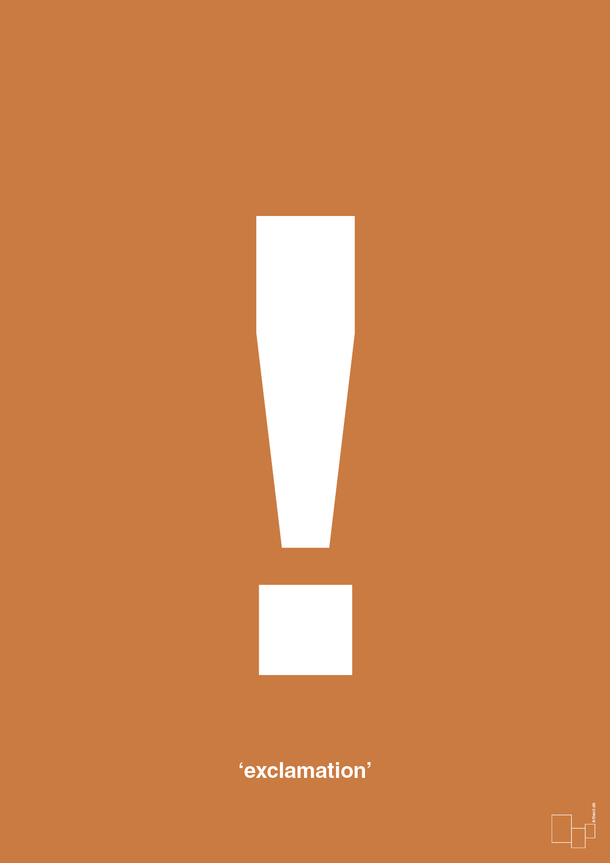 plakat: exclamation - rumba orange-Tegn-A1two3