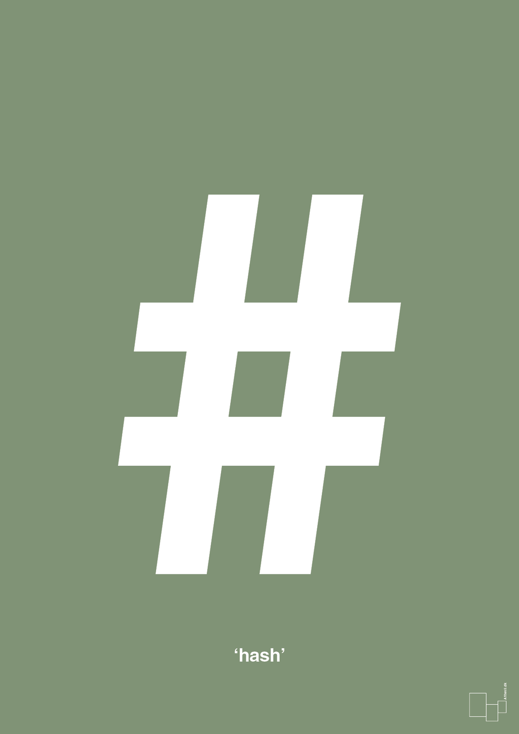 plakat: hash - jade-Tegn-A1two3
