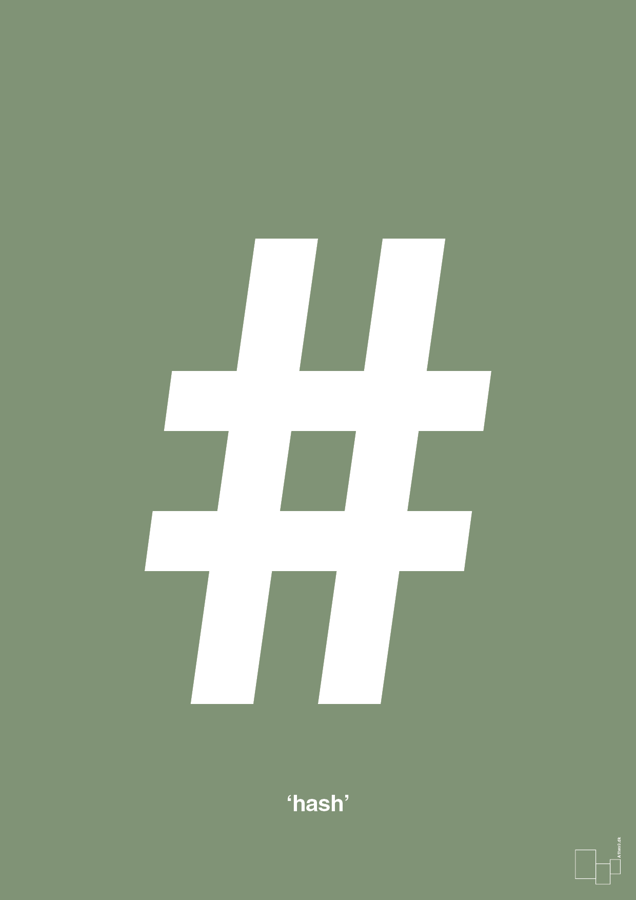 plakat: hash - jade-Tegn-A1two3