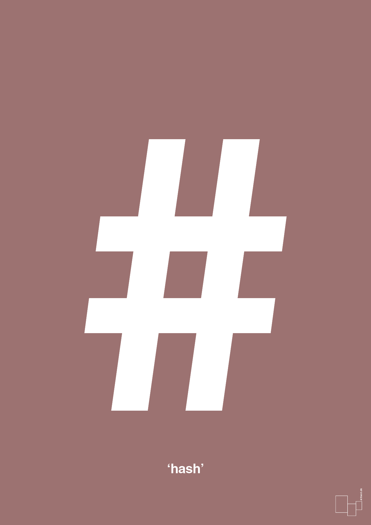 plakat: hash - plum-Tegn-A1two3