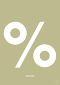 plakat: percent - back to nature-Tegn-A1two3