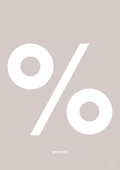 plakat: percent - broken beige-Tegn-A1two3