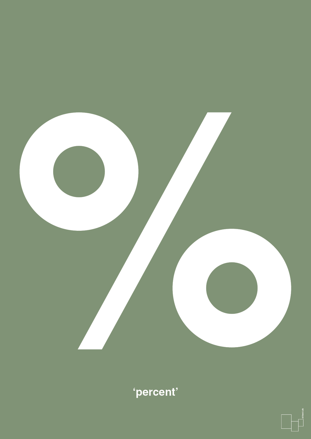plakat: percent - jade-Tegn-A1two3