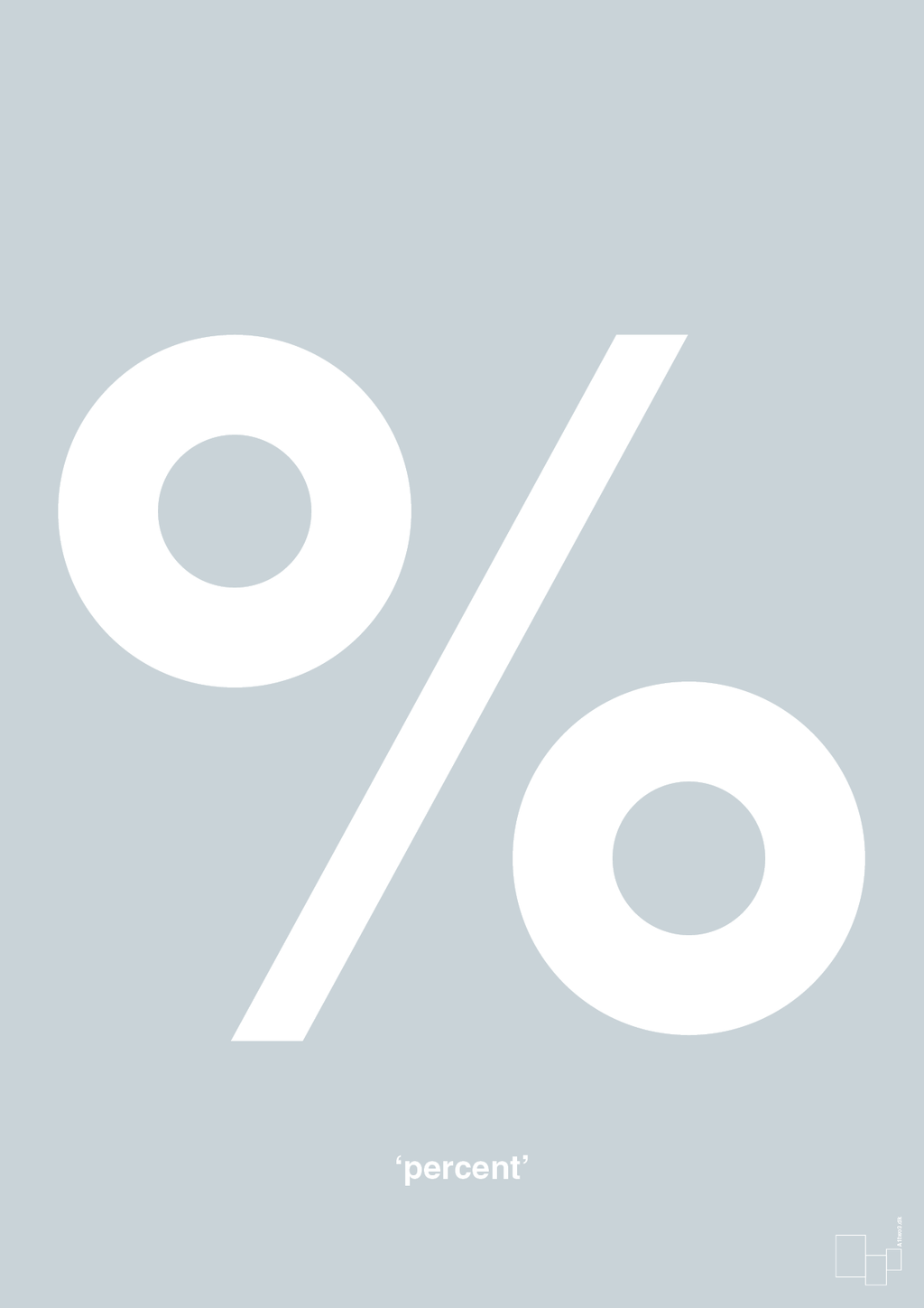 plakat: percent - light drizzle-Tegn-A1two3