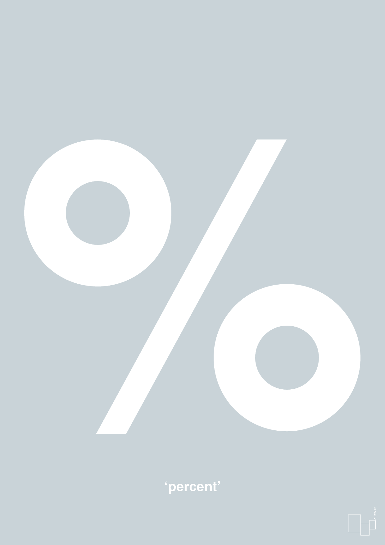 plakat: percent - light drizzle-Tegn-A1two3