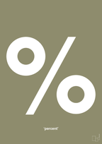 plakat: percent - misty forrest-Tegn-A1two3