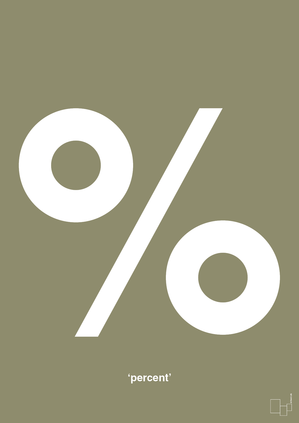 plakat: percent - misty forrest-Tegn-A1two3
