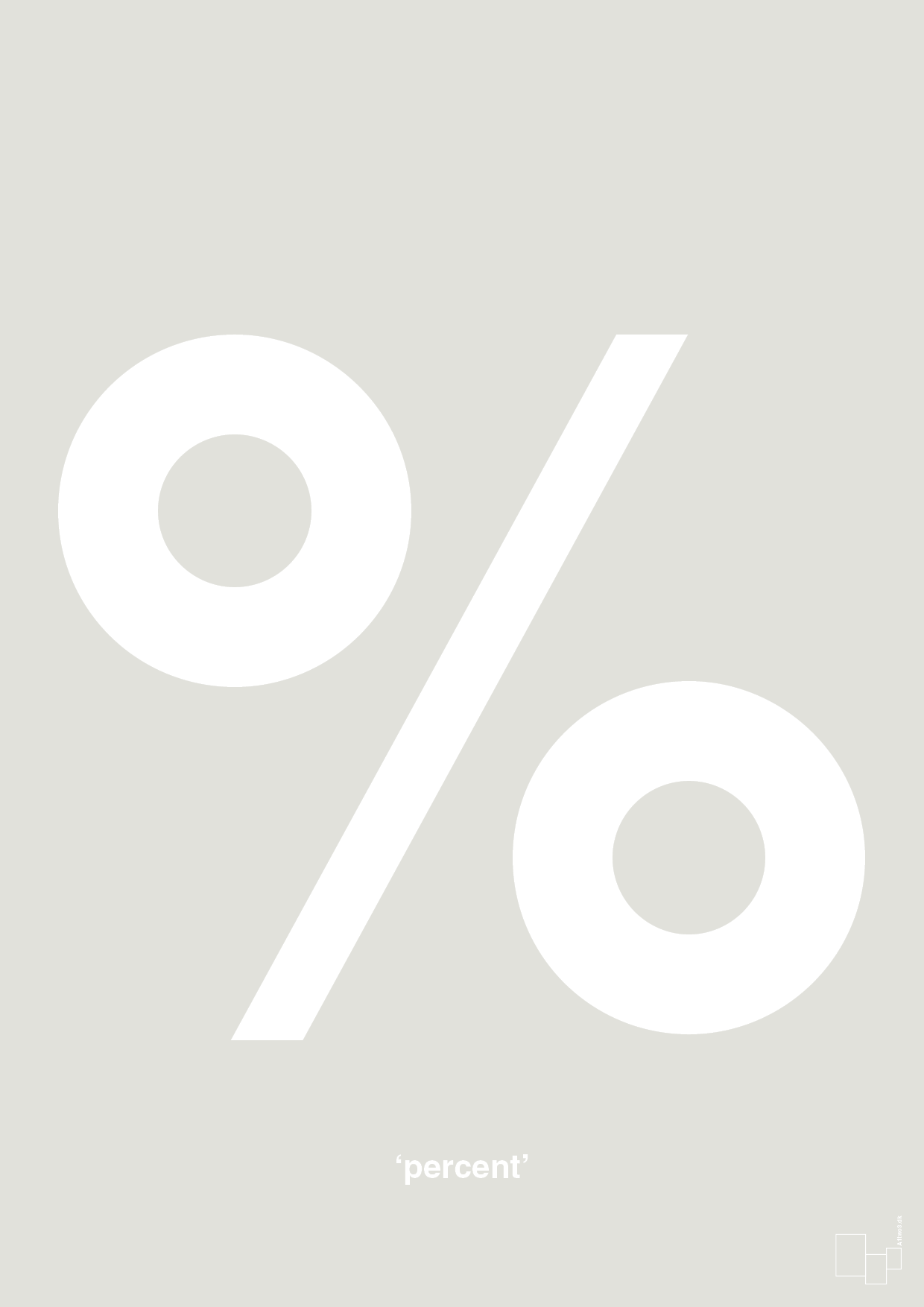 plakat: percent - painters white-Tegn-A1two3