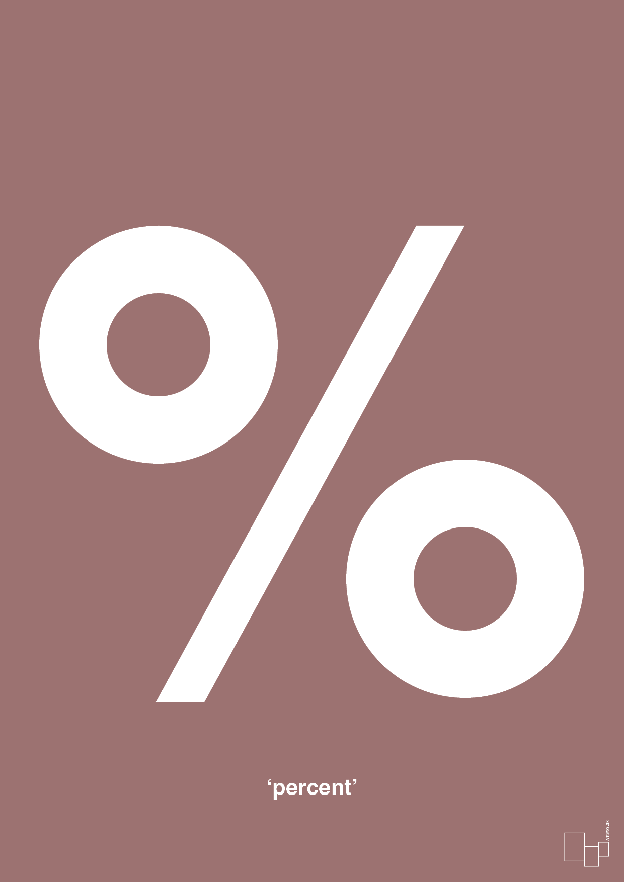 plakat: percent - plum-Tegn-A1two3