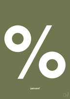 plakat: percent - secret meadow-Tegn-A1two3