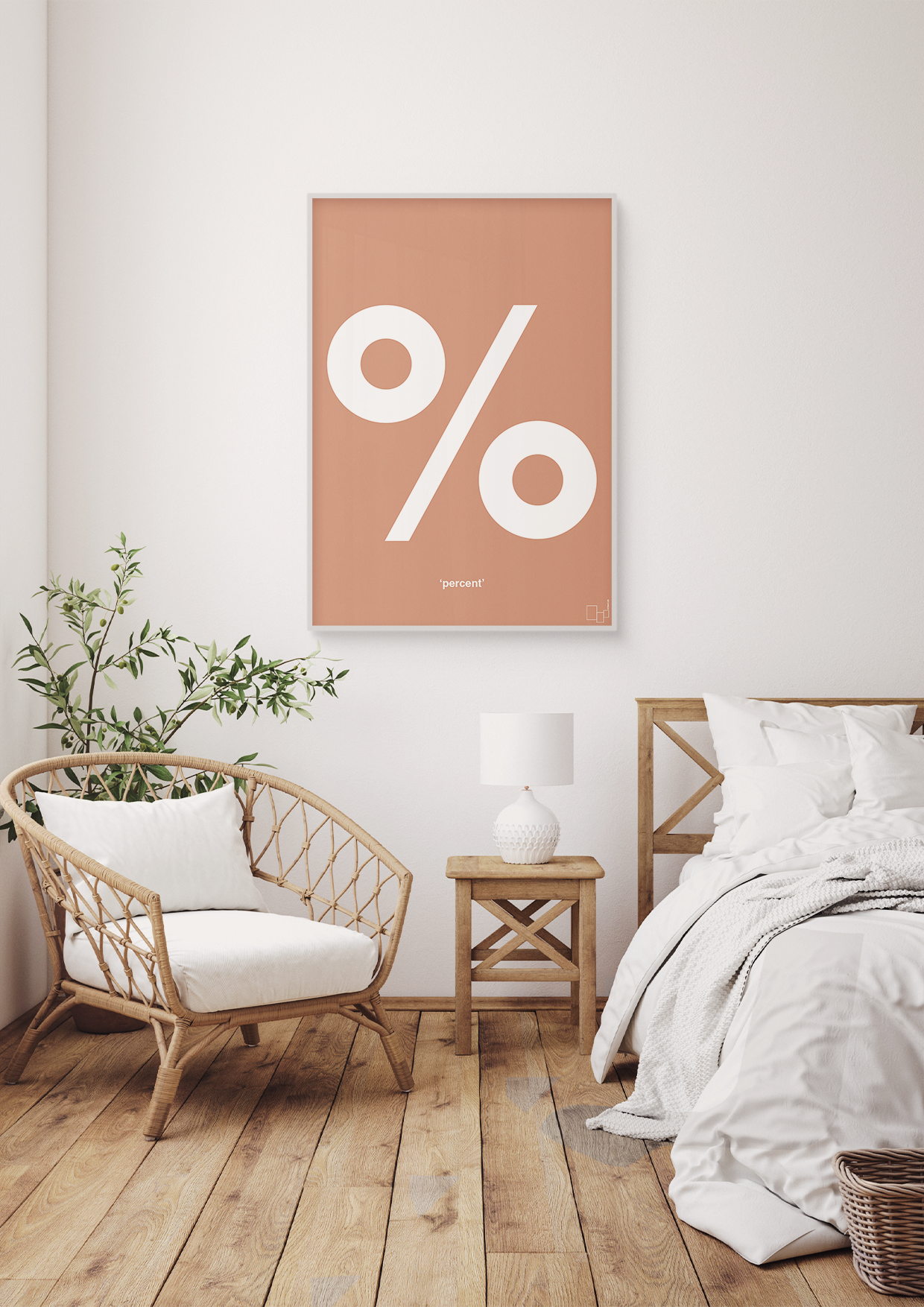 plakat: percent - graphic charcoal-Tegn-A1two3