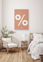 plakat: percent - lapis blue-Tegn-A1two3