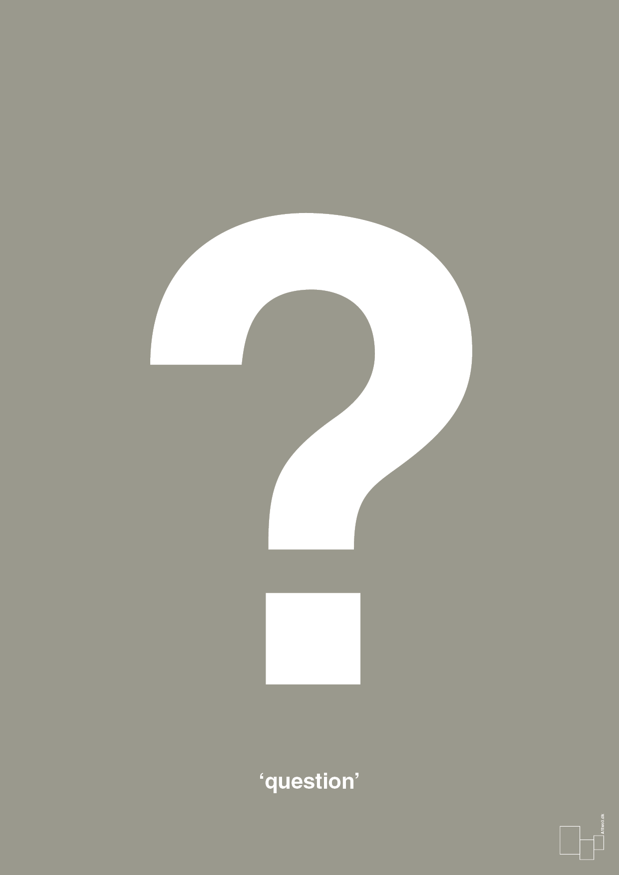 plakat: question - battleship gray-Tegn-A1two3