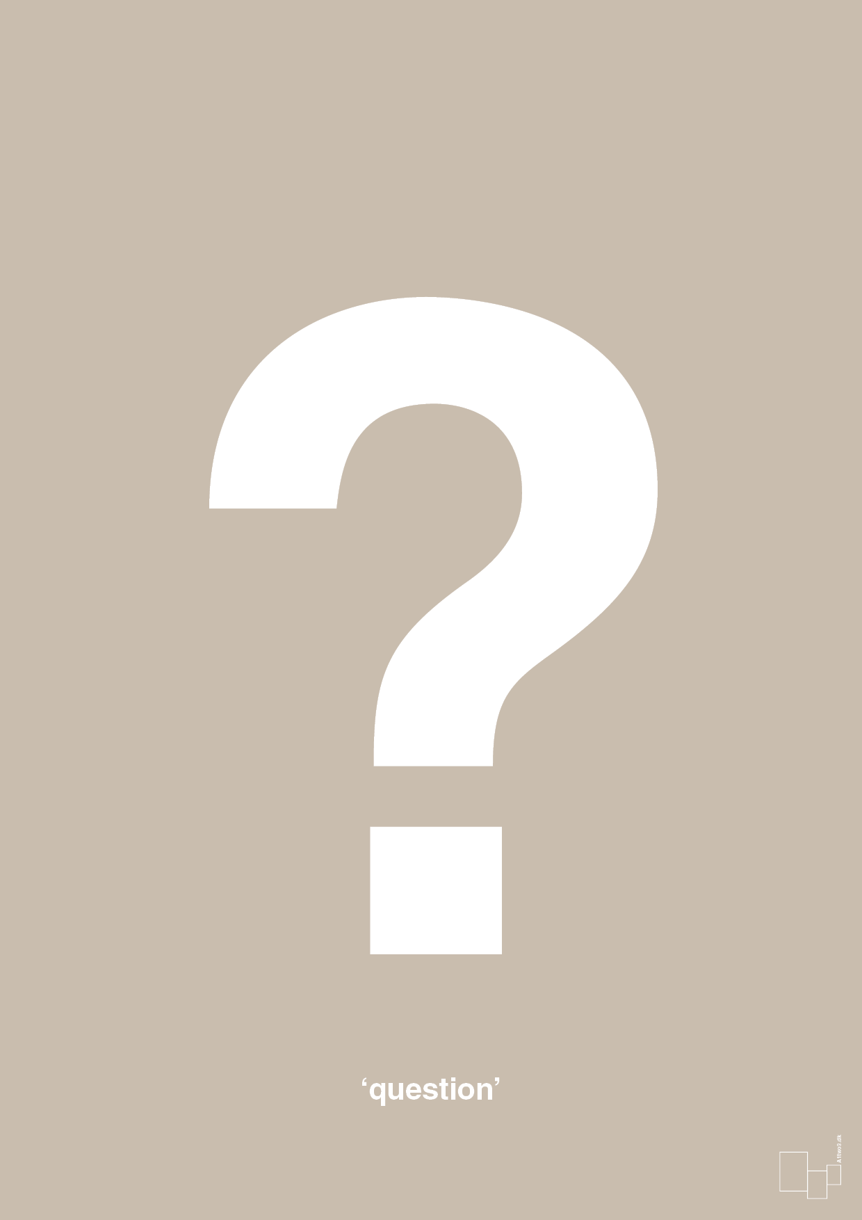plakat: question - creamy mushroom-Tegn-A1two3