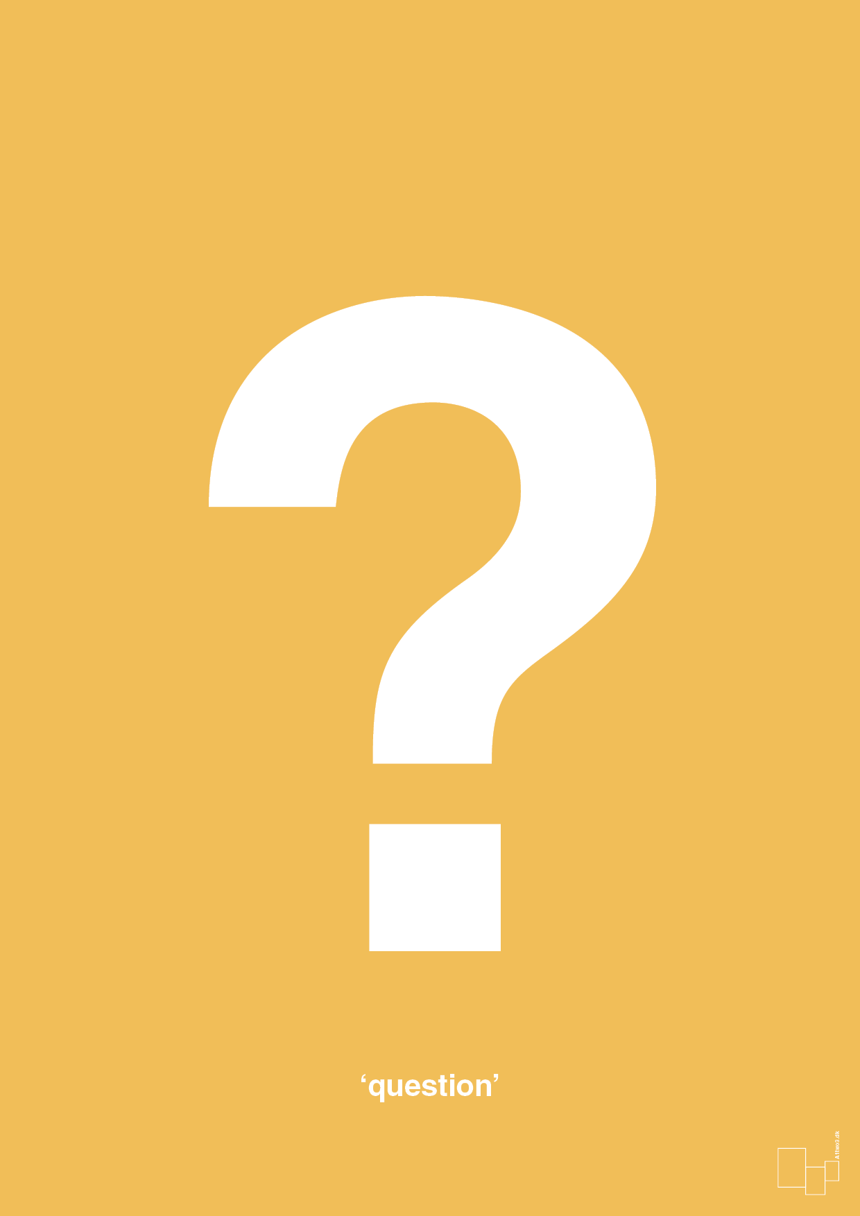 plakat: question - honeycomb-Tegn-A1two3