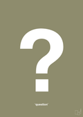 plakat: question - misty forrest-Tegn-A1two3